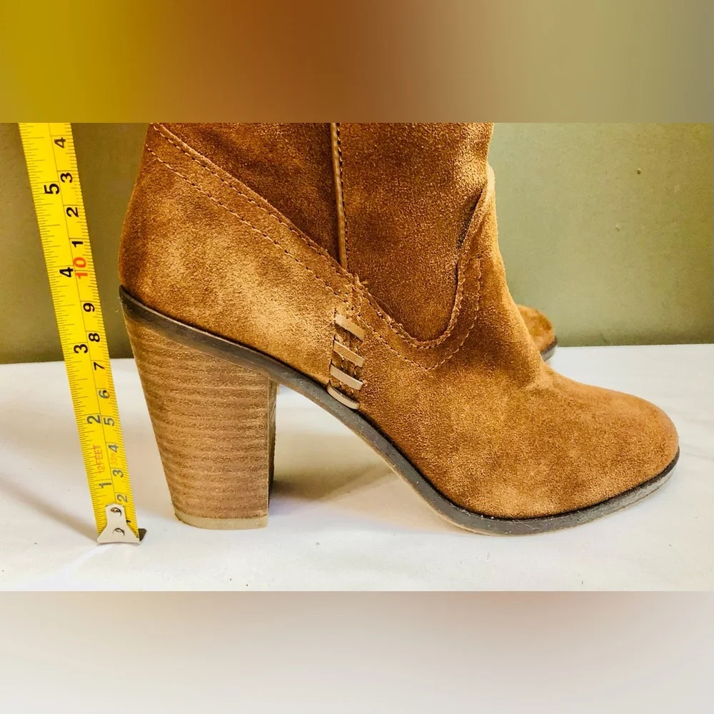 Dolce Vita Womens Brown Suede Heeled Knee High Boots Anthropologie Size 6? 6.5?